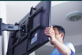Установка Телевизоров Монтаж кранштейн