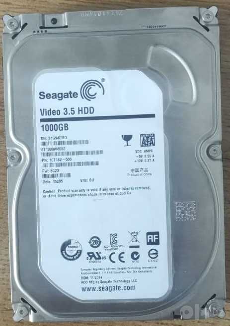 Жесткий диск Seagate Video 3.5 HDD 1TB