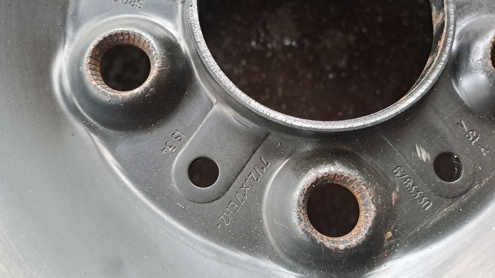 Стоманени 17" 5Х120мм БМВ с Тасове, 5X120mm BMW ORIGINAL