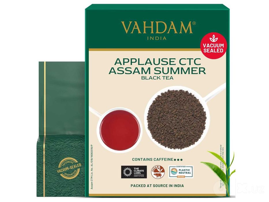 VAHDAM Assam CTC — чёрный чай из Индии, 340 г