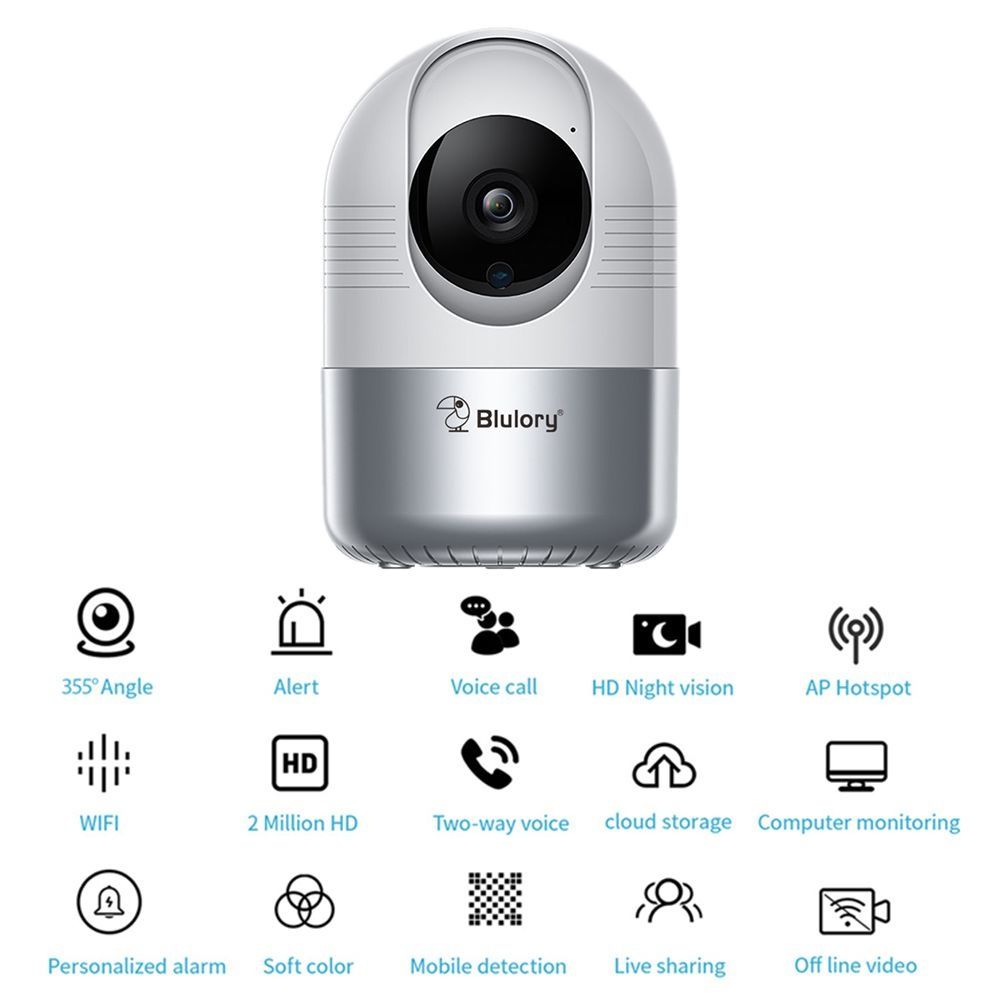 Домашняя WiFi Камера Видео наблюдения Blulory Smart WiFi Camera: 330 000  сум - Видеокамеры Ташкент на Olx