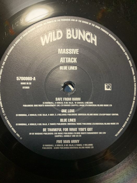 Виниловая пластинка MASSIVE ATTACK - BLUE LINES