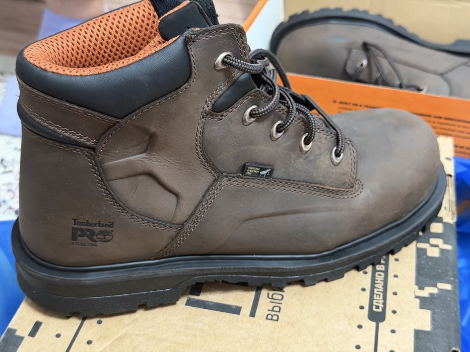 Рабочие ботинки кожаные