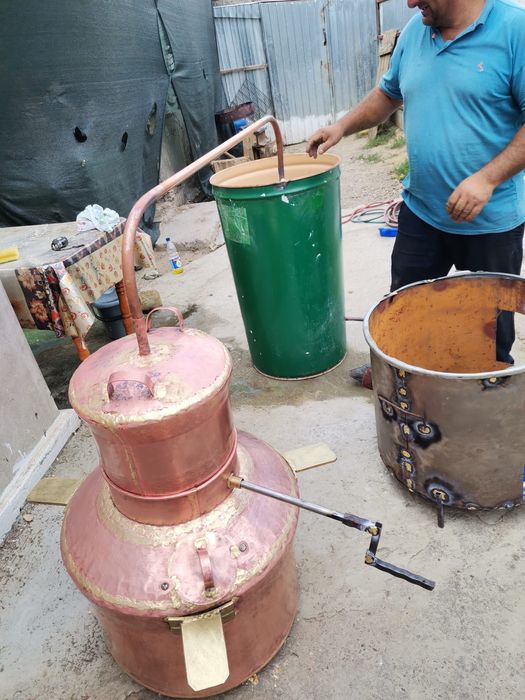 Vand cazane de tuica din cupru alimentar capacitate de 120l