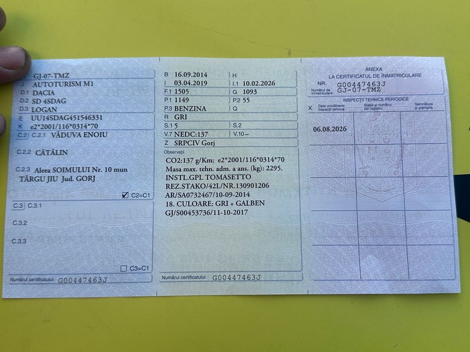 Dacia Logan 2014 luna 10