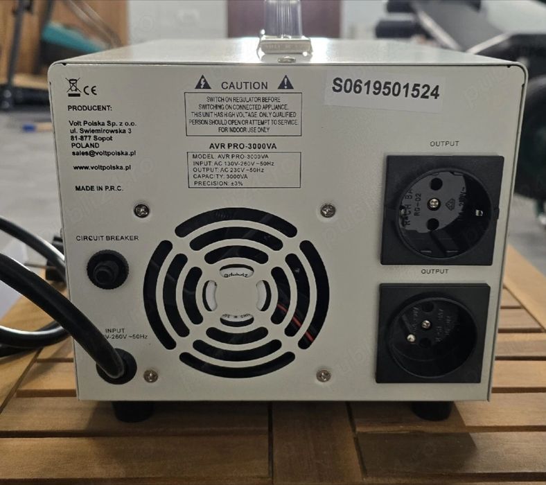 Vand stabilizator de tensiune Volt Polska 3000 VA servo motor