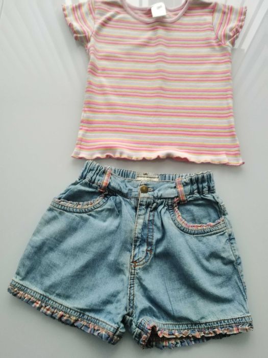 Дънки, блузка+ чантичка за момиче на 1-1,5 годинки-19лв