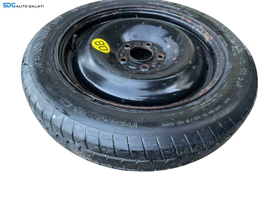 Janta Roata Rezerva Slim Tabla T 125 85 16 R16 Ford Focus 3 2010 - 2018 Cod 1S71-MH 1S71MH [B2930]