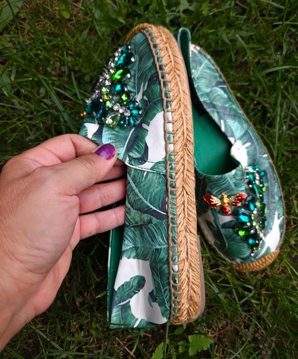 Espadrile dama piele