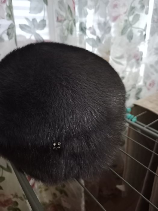 Шапка женская темно дымчатый