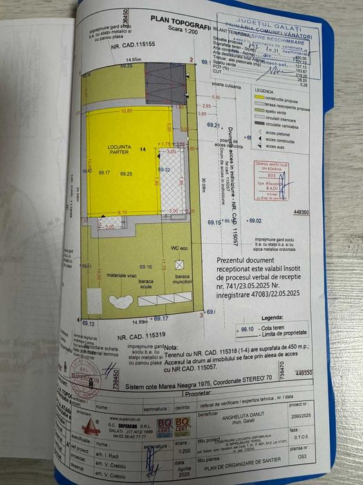Teren 550 mp cu proiect și autorizație de construire incluse