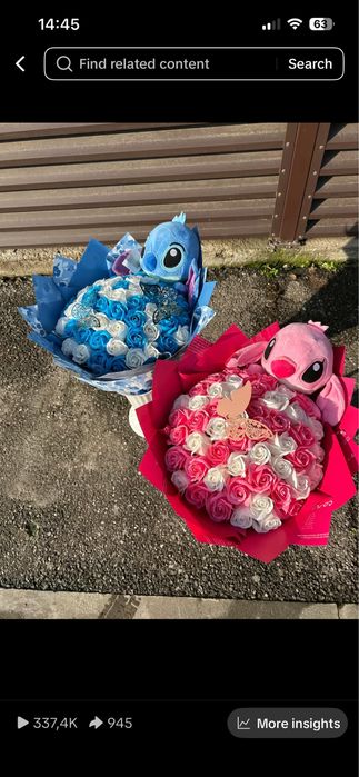 Buchet Stitch/Angela - 51 trandafiri