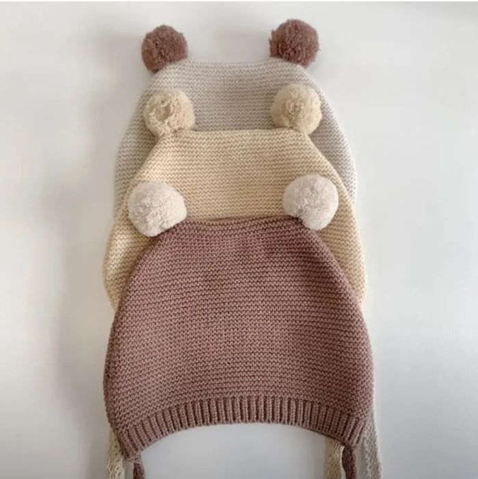 Вязаные шапочки малышам