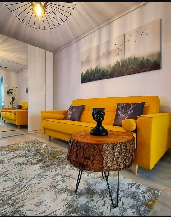 Masuta Cafea din lemn natural