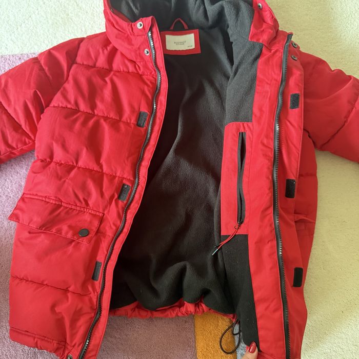 Земно яке Reserved с пухена изкуствена яка