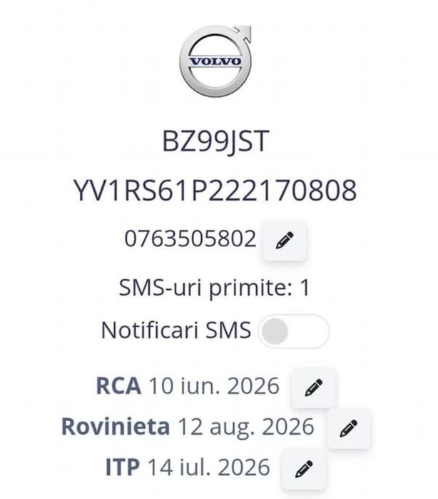 Volvo S 60 GPL 170 cp