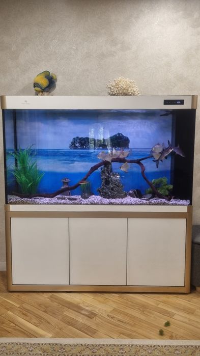 Продаётся привозной стеклянный аквариум