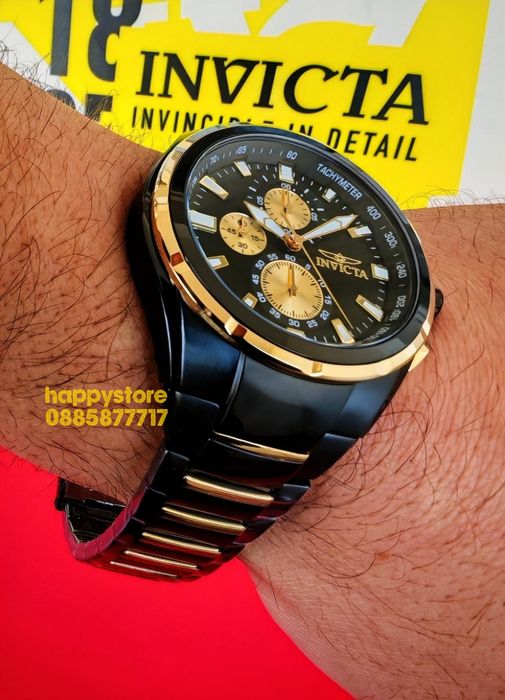 INVICTA Vulture black 46 mm, Инвикта нов ръчен часовник