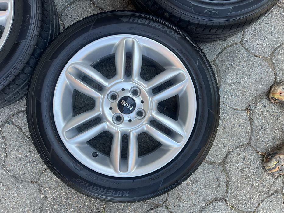Jante aliaj 4x100mm, anvelope vara 195/55 R16, Mini Cooper One, Cabrio, Clubvan Clubman, Opel Mazda Kia Hyundai Suzuki Toyota Honda