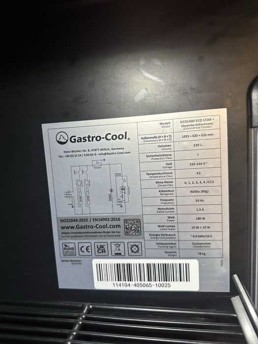 Хладилник с витрина Gastro-Cool