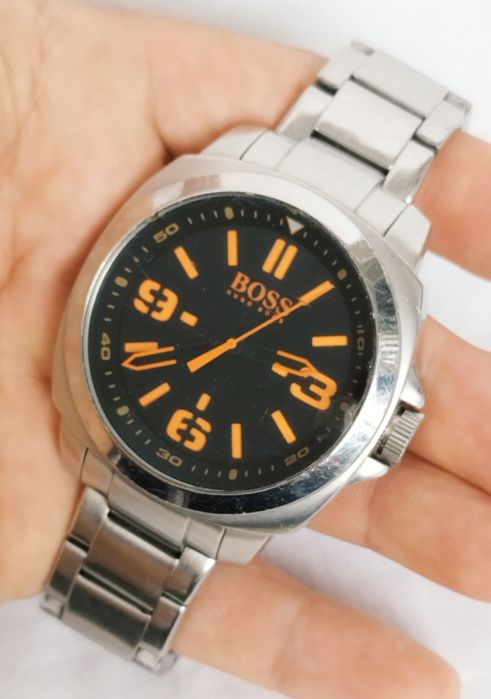 Ceas Barbatesc Hugo Boss Orange cu cuarț, carcasă și curea din oțel