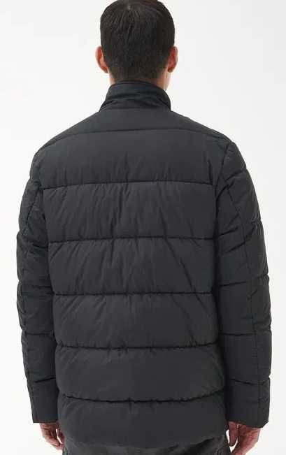 Geaca parka 52 XL cu puf si pene Tommy Hilfiger albastru inchis