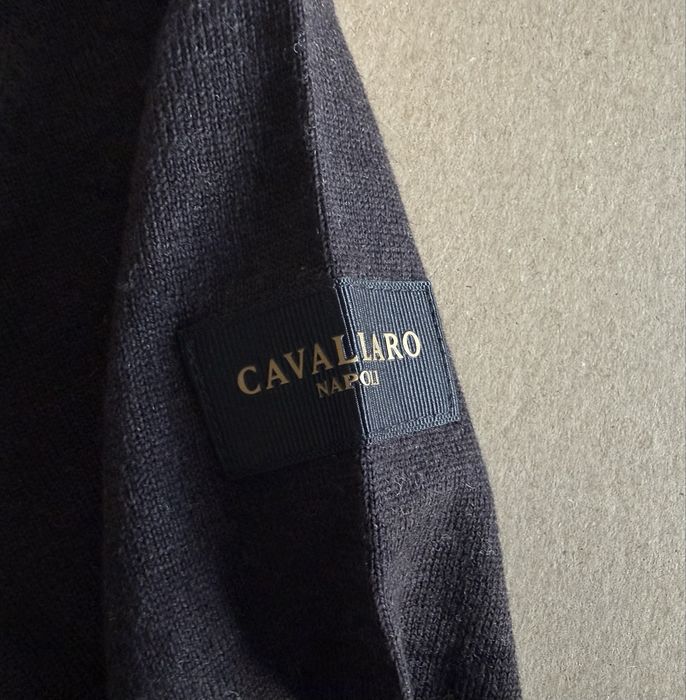 100% мерино вълна CAVALARO NAPOLI ОРИГИНАЛЕН мъжки пуловер - S