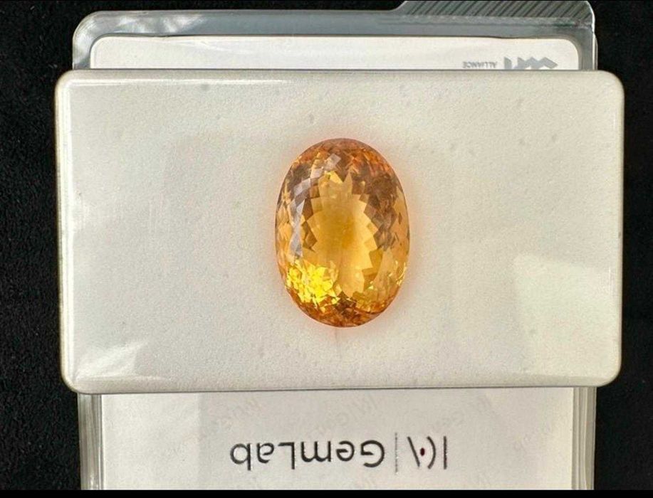 Citrin natural gigant 35.09 ct - Sigilat
