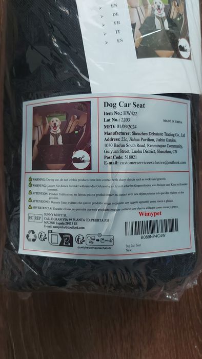 Husa protectie bancheta auto pt caini