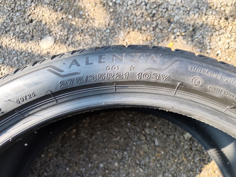 275/35/21" 2бр Bridgestone alenza 001 Rft, dot4917,5mm