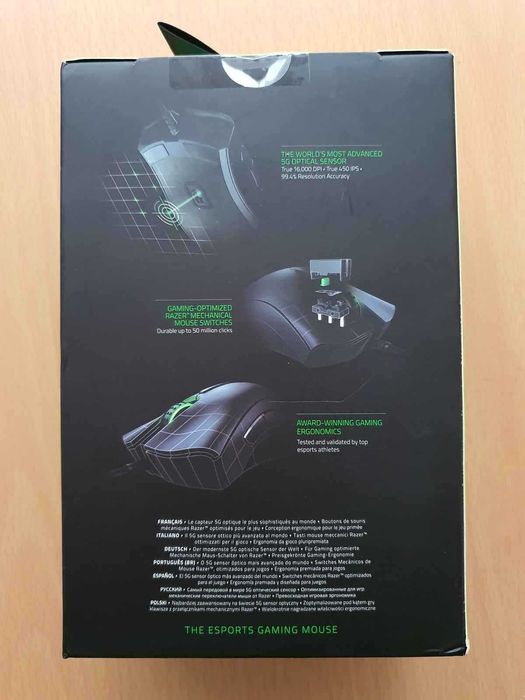 Mouse Gaming Razer DeathAdder Elite model RZ01-02010100-R3G1 Rgb cu fir 16000 Dpi Nou Sigilat