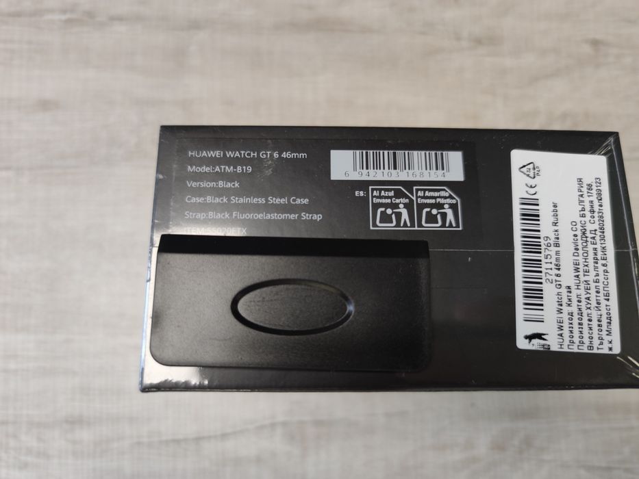 НОВ! Смарт часовник Huawei Watch GT 6 46mm Black 3г. Гаранция Yettel!
