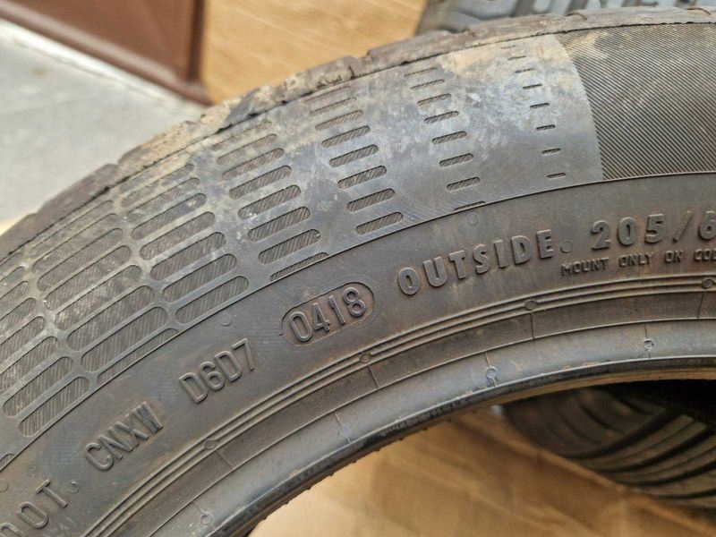4 Continental R16 205/60
летни гуми 
DOT0418