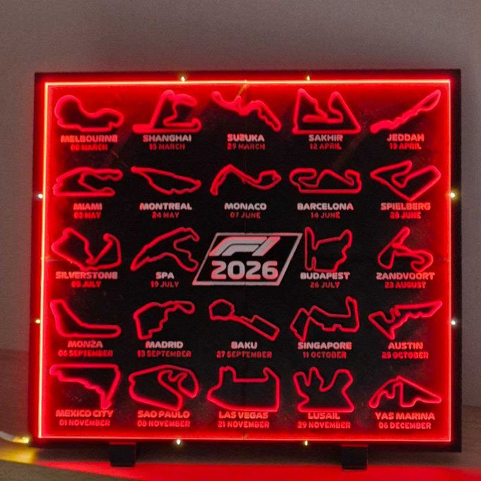 Календар с пистите на Формула 1/  F1