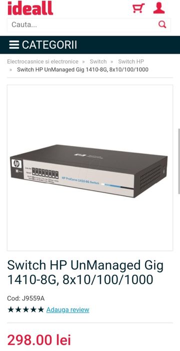 HP 1410-8G Switch