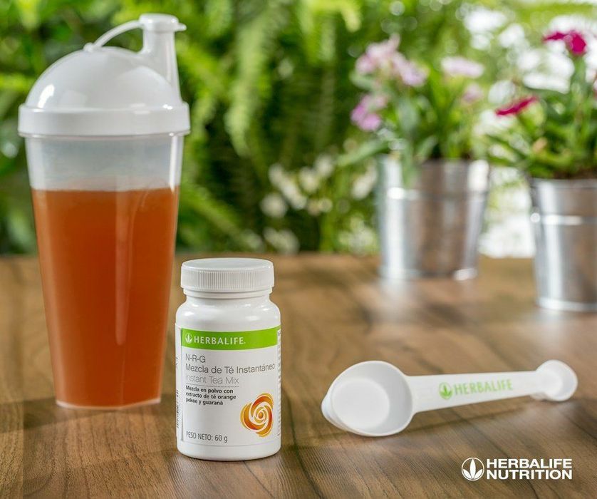 Энержи чай от Гербалайф . Содержит гуарана и кофеин экстракт. В наличи