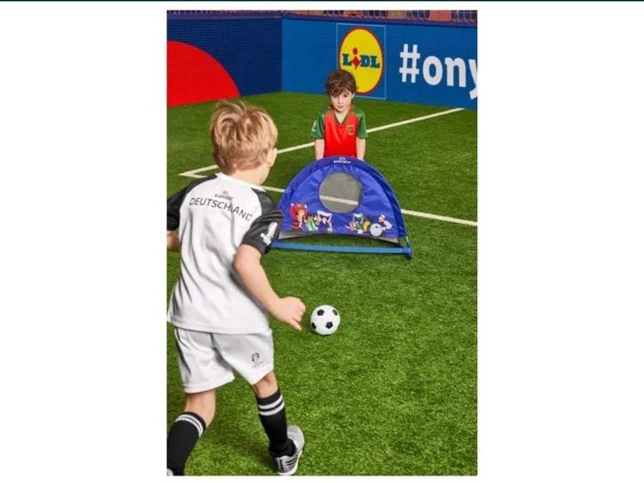 joaca copii poarta fotbal pop up minge pompa poarta uefa 2024