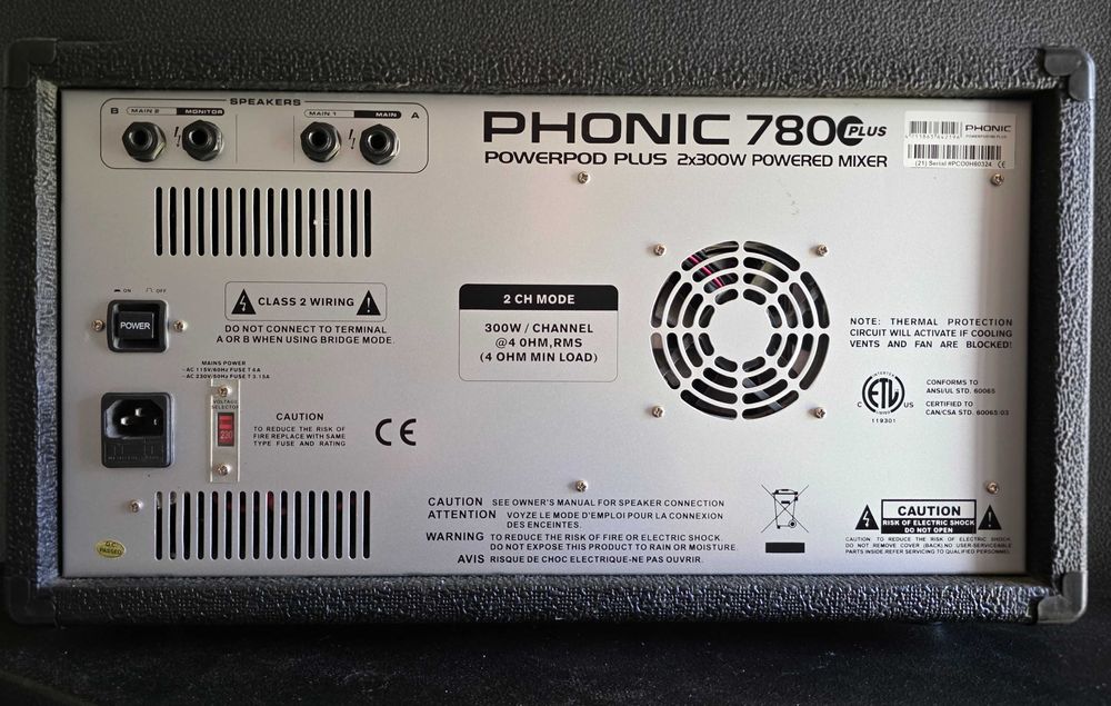 Vand Mixer activ Phonic 780 Plus