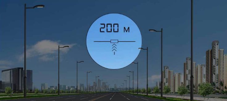 ПРОФЕСИОНАЛЕН ДАЛЕКОМЕР 1500м, скоростомер, висотомер, ъгломер