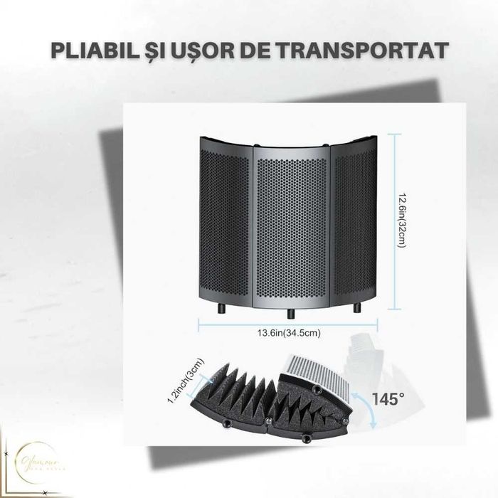 Scut de Izolare zgomote, WindShield pentru microfon (nou - 10/10)