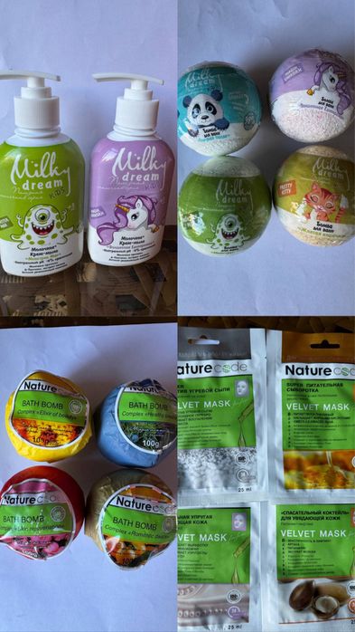 Оптом Срочно украйинская косметика сотилади шампун совун порошокла