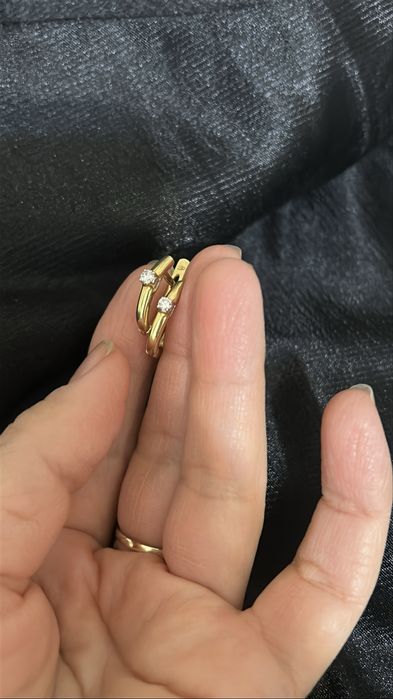 Серьги с бриллинтами 750 проба