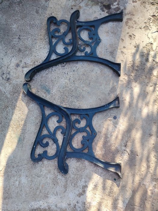 Set picioare banca din fonta turnata