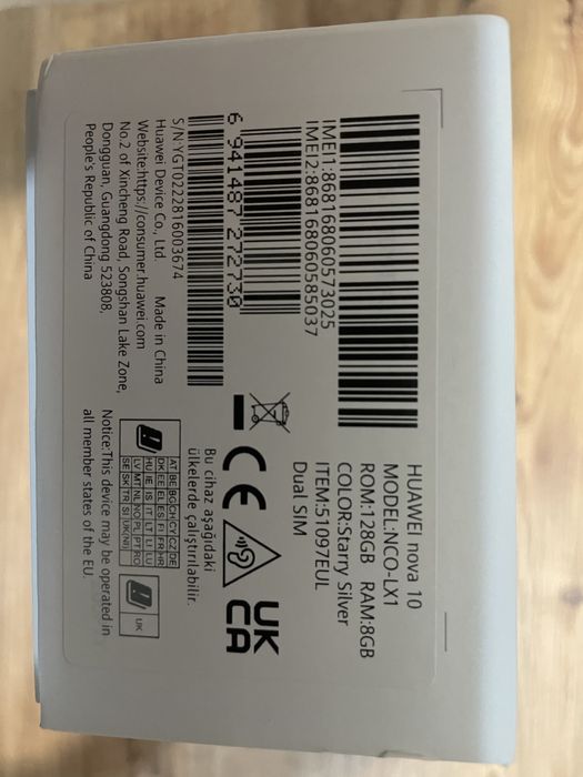 Huawei Nova 10 silver