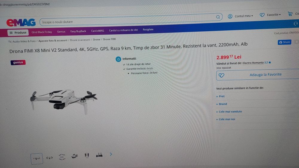 Dronă FIMI X8 Mini V8 Standard, 4k