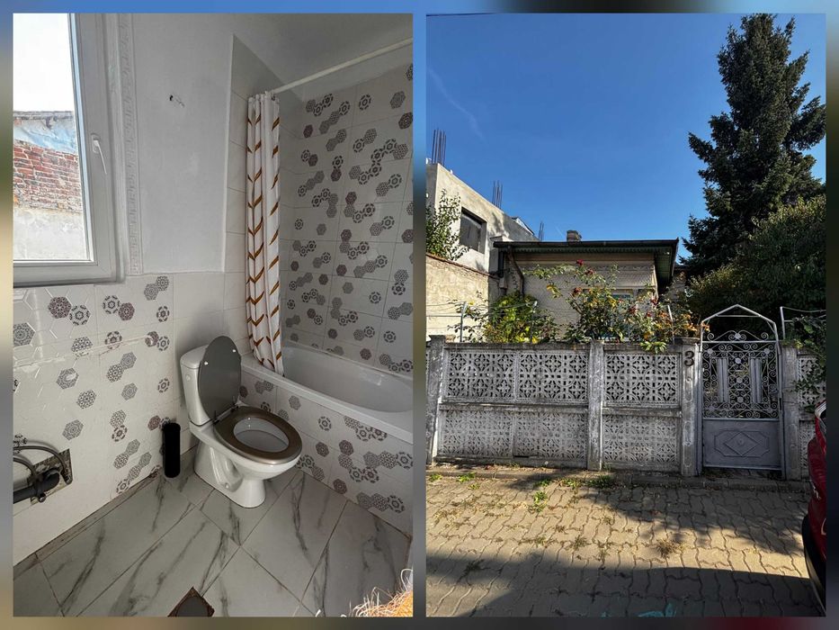 Inchiriez casa Bucurestii Noi 3 camere, renovata si mobilata modern, curte 400mp cu gratar si mobilier, metrou 8min, parcare