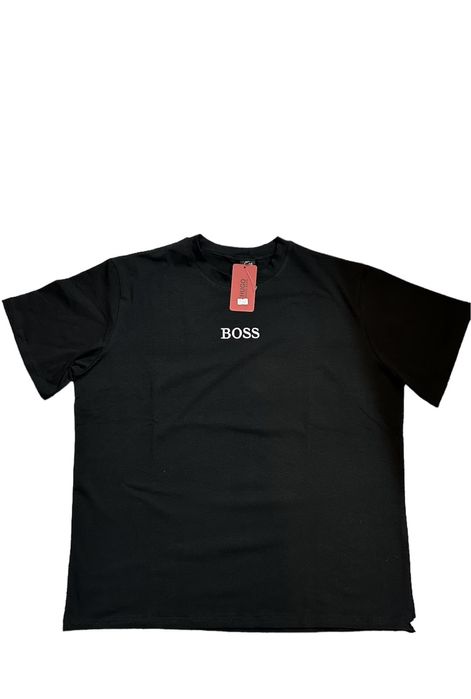 Черна памучна тениска ГИГАНТ 3XL, 4XL, 5XL, 6XL, 7XL