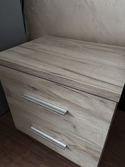 Noptiera lemn 2 sertare