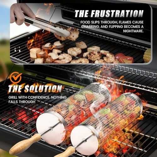 Нови Грил кошници неръждаема стомана 304 BBQ аксесоар 2 броя за месо