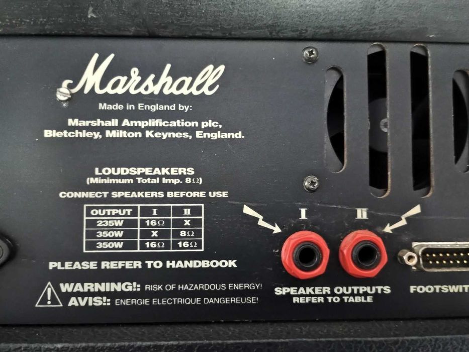 Marshall Head MF350 si 2 cabinete Marshall M412A si M412B